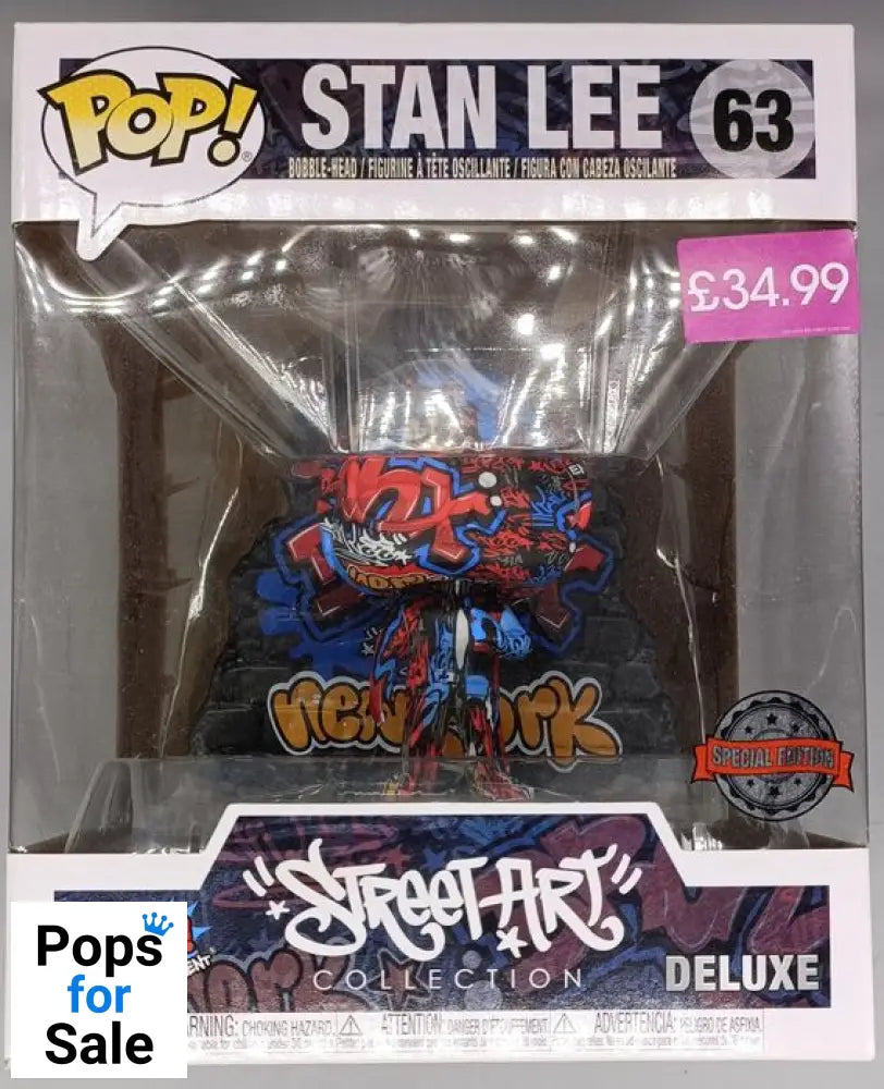 #63 Stan Lee - Deluxe - Marvel Street Art - Box Damaged Funko POP