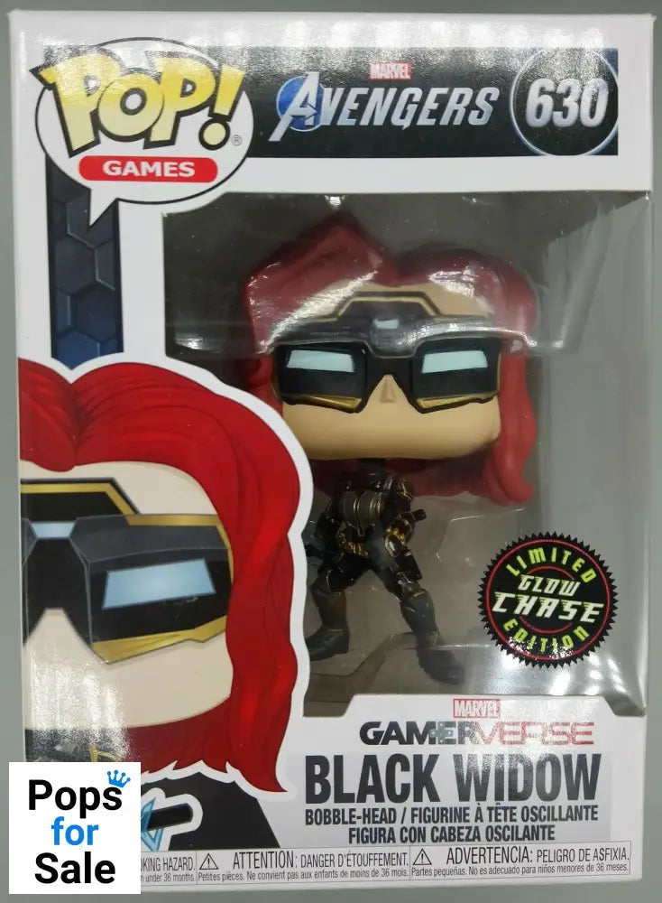 #630 Black Widow - Glow Chase - Marvel Avengers Funko POP