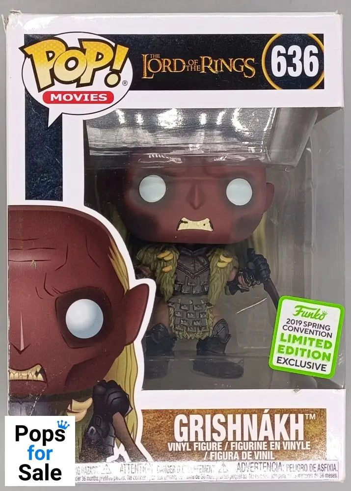 636 Grishnákh - The Lord of the Rings 2019 Con - Box Damaged Funko POP