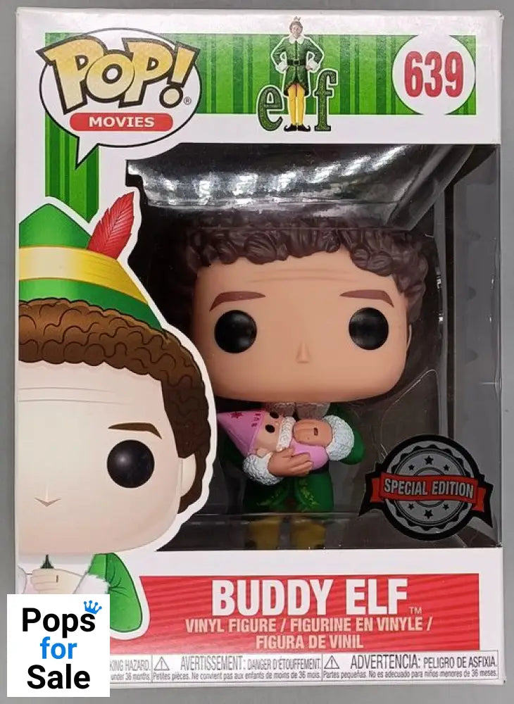 #639 Buddy Elf (w/ Baby) - Elf - Box Damaged Funko POP