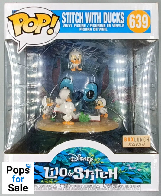 639 Stitch with Ducks - Deluxe - Disney Lilo & Stich - Box Damaged Funko POP