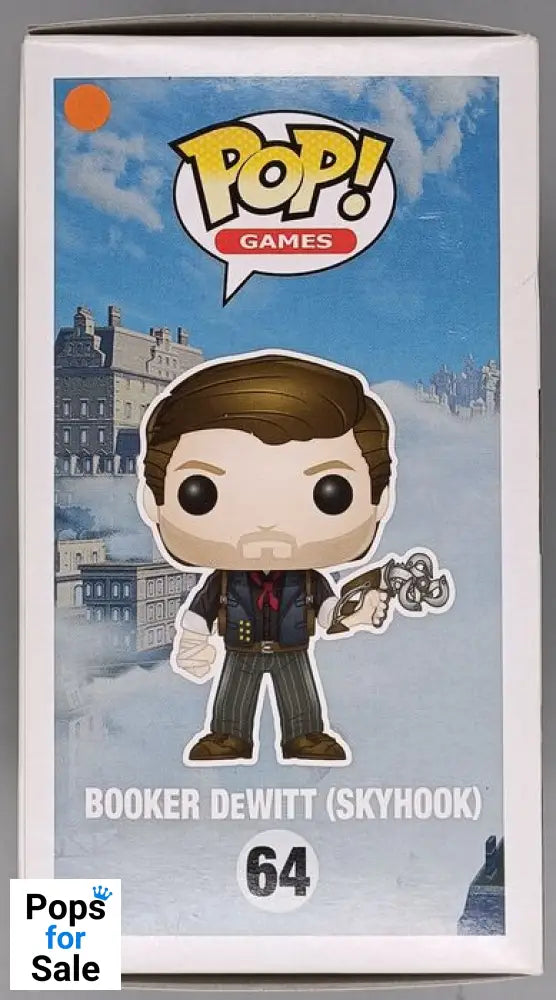 #64 Booker DeWitt (Skyhook) - BioShock Infinite Box Damaged Funko POP