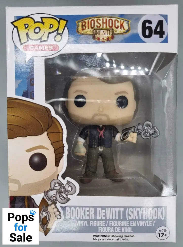 64 Booker DeWitt (Skyhook) - BioShock Infinite Funko POP