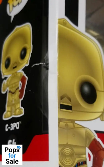 64 C-3PO - Chrome - Star Wars - Box Damaged Funko POP