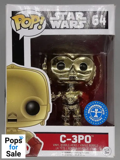 64 C-3PO - Chrome - Star Wars - Box Damaged Funko POP