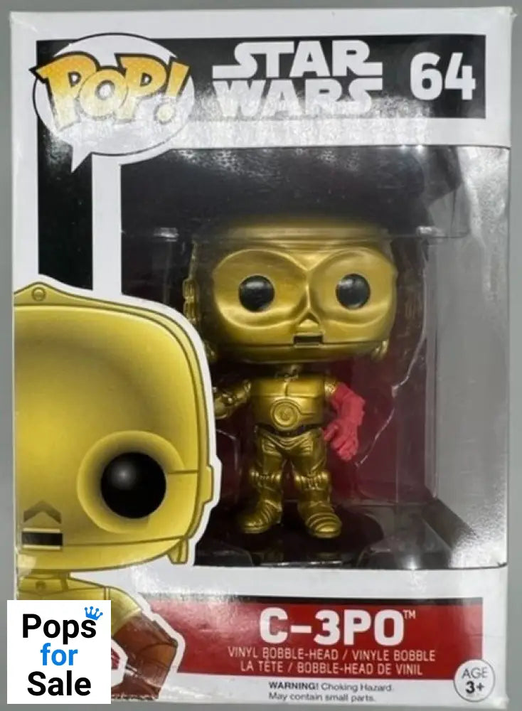 #64 C-3PO - Star Wars - Box Damaged Funko POP