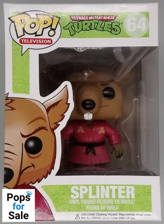64 Splinter - Teenage Mutant Ninja Turtles Funko POP - Box Damaged