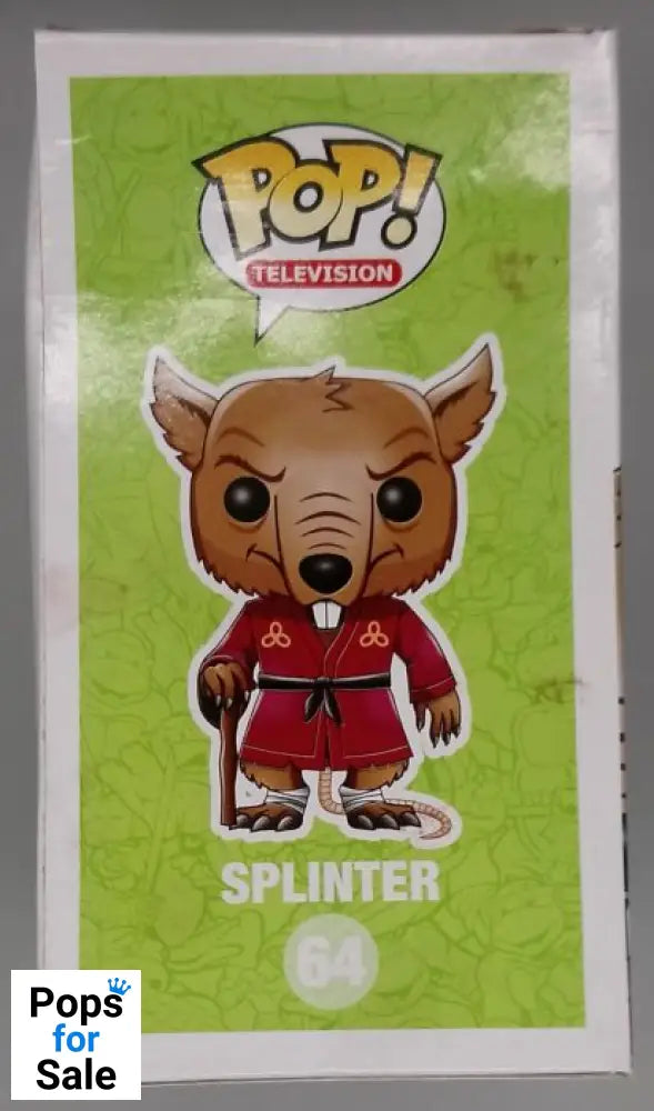 64 Splinter - Teenage Mutant Ninja Turtles Funko POP - Box Damaged