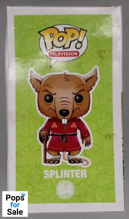 64 Splinter - Teenage Mutant Ninja Turtles Funko POP - Box Damaged