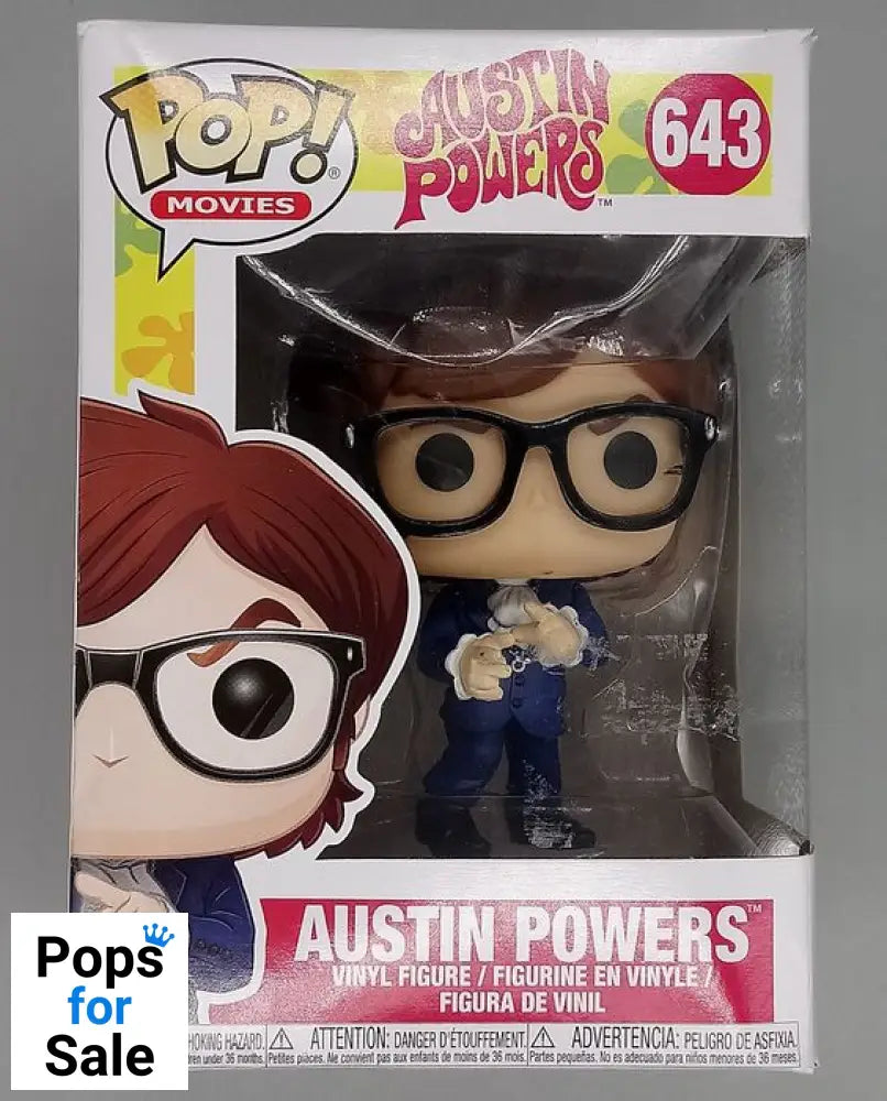 643 Austin Powers (Blue Suit) - Box Damaged Funko POP