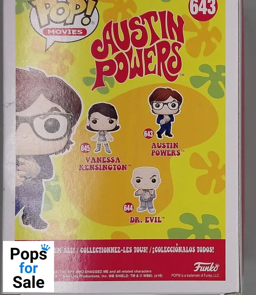 643 Austin Powers (Blue Suit) - Box Damaged Funko POP