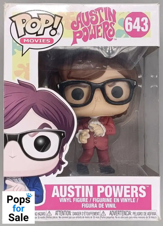 #643 Austin Powers (Red Suit) - Austin Powers - Box Damaged Funko POP