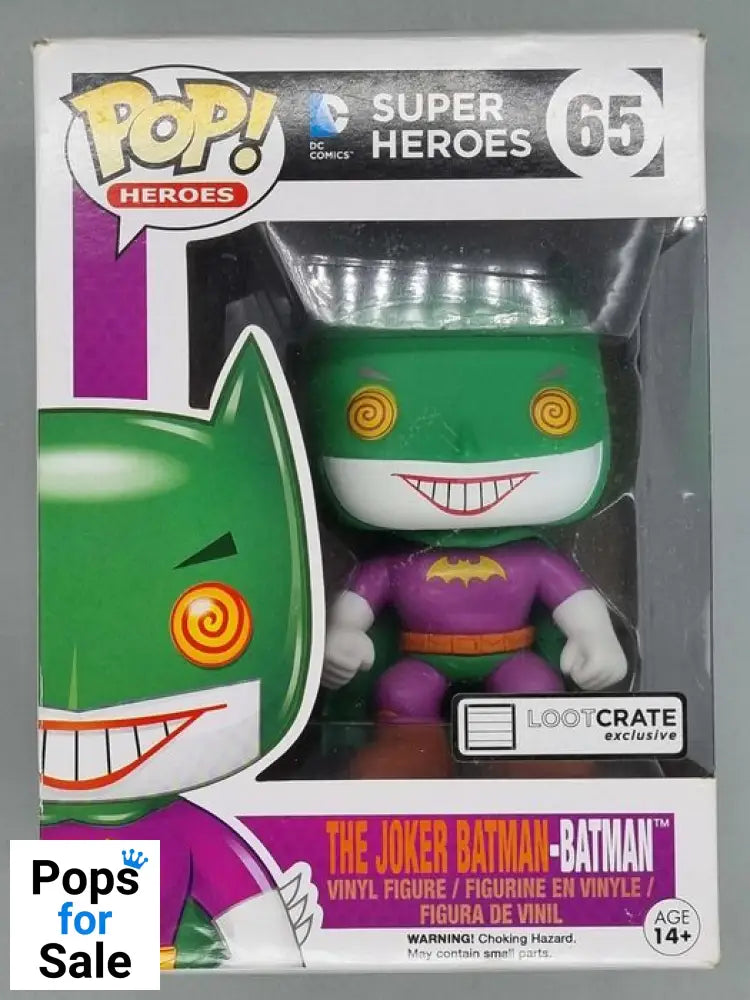 #65 The Joker Batman-Batman - DC Super Heroes - Box Damaged Funko POP