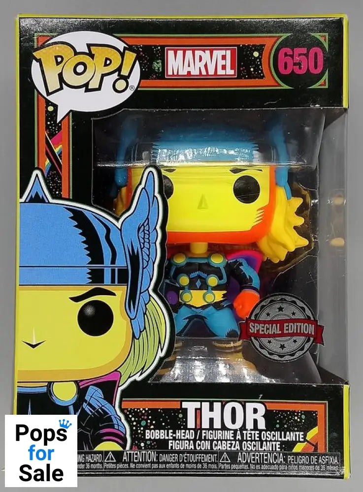 #650 Thor (Blacklight) - Marvel - Box Damaged Funko POP