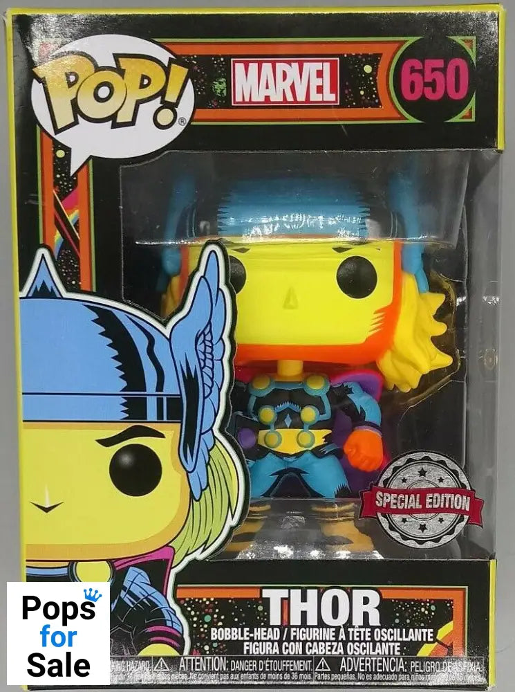 #650 Thor (Blacklight) - Marvel Funko POP