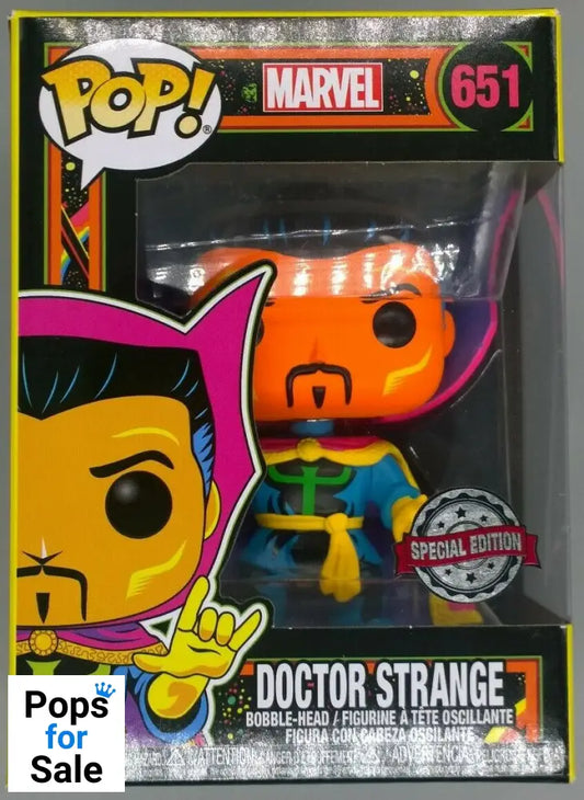 #651 Doctor Strange (Blacklight) - Marvel Funko POP