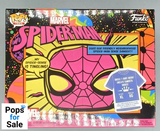 652 Spider-Man (Blacklight) - Marvel with T-Shirt (X-Large)