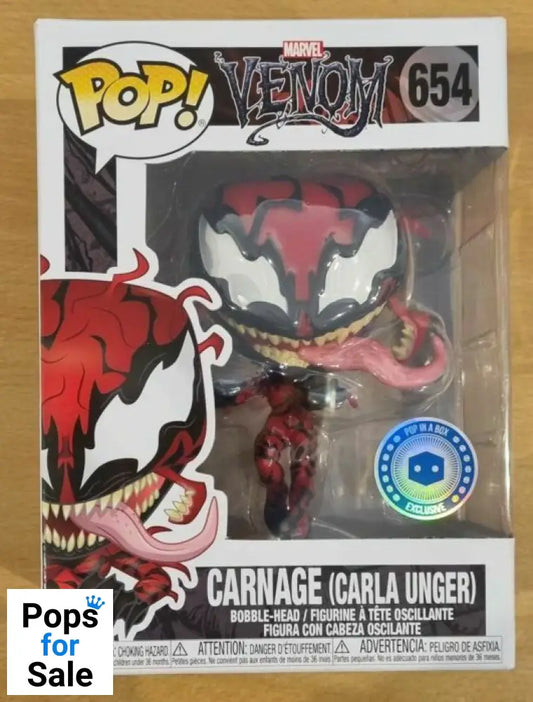 #654 Carnage (Carla Unger) Marvel Venom Funko POP