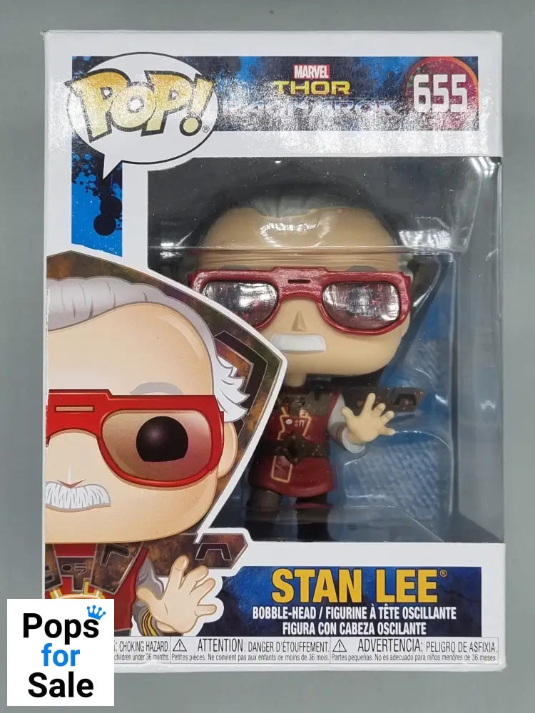 655 Stan Lee (Barber) - Marvel Thor Ragnarok - Funko POP - Box Damaged
