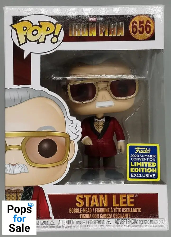 656 Stan Lee (Hef) - Marvel Iron Man Funko POP