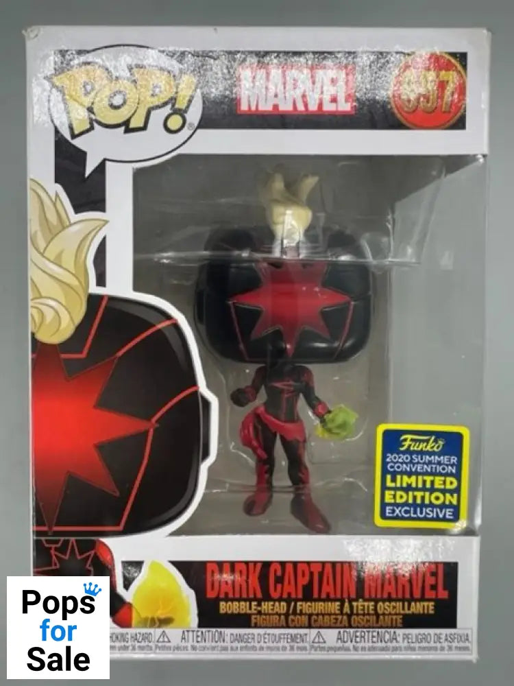 #657 Dark Captain Marvel - Marvel - 2020 Con - Box Damaged Funko POP