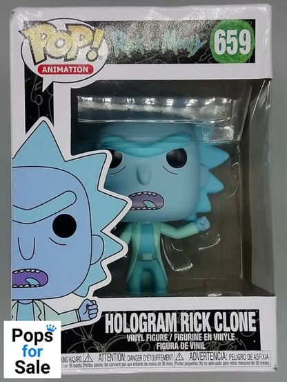 #659 Hologram Rick Clone - Rick and Morty - Box Damaged Funko POP