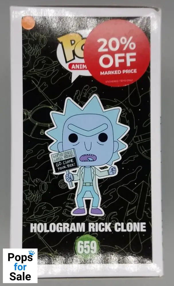 #659 Hologram Rick Clone - Rick and Morty - Box Damaged Funko POP