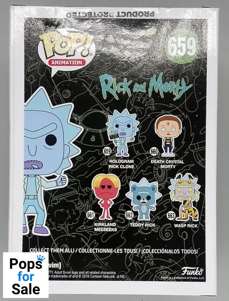 #659 Hologram Rick Clone - Rick and Morty - Box Damaged Funko POP