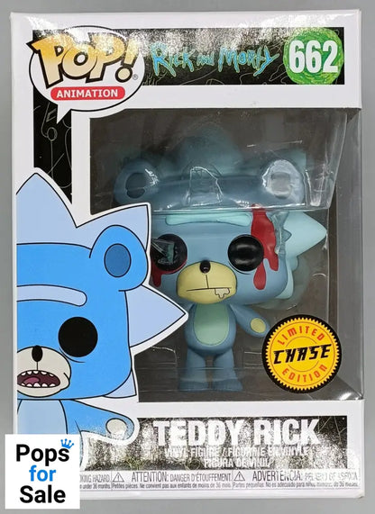 #662 Teddy Rick (Bloody) Chase Edition Rick and Morty - Box Damaged Funko POP