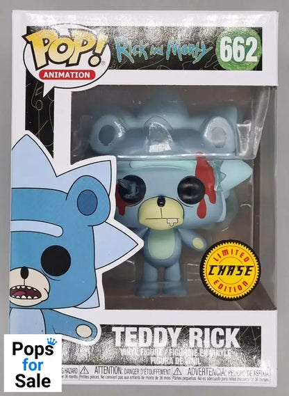 #662 Teddy Rick (Bloody) Chase Edition - Rick and Morty Funko POP