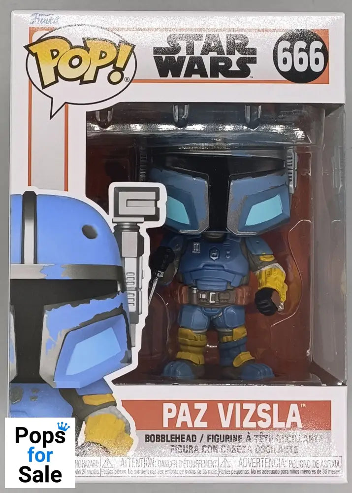 666 Paz Vizsla - Star Wars The Mandalorian Funko POP - Brand New