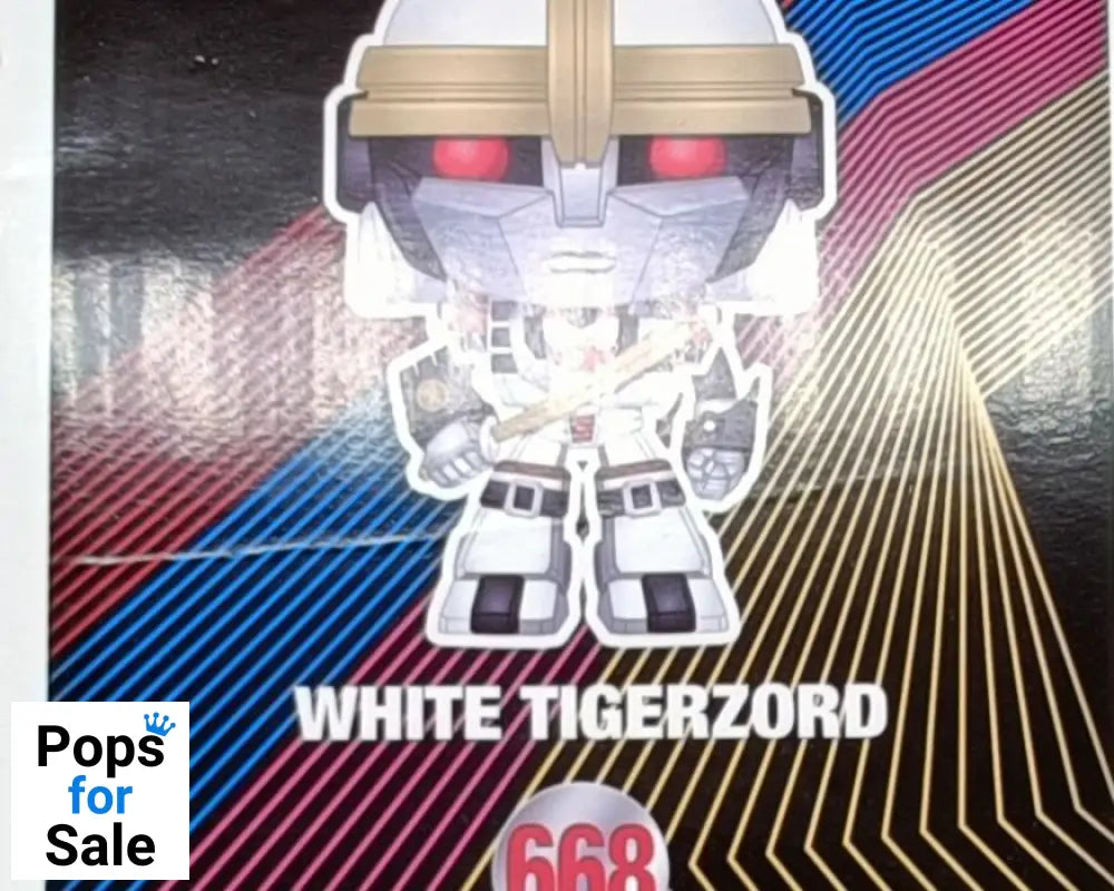 668 White Tigerzord - 6 Inch - Power Rangers - Box Damaged Funko POP