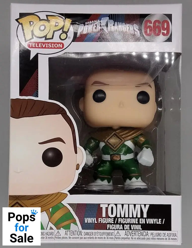 669 Tommy (Green Ranger) Without Helmet Power Ranger Funko POP - Box Damaged