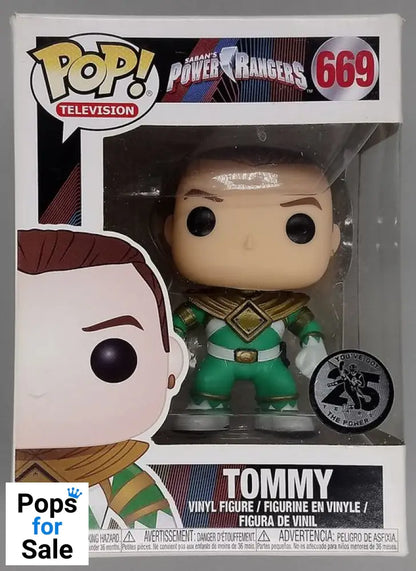 669 Tommy (Green Ranger) Without Helmet Power Ranger Funko POP - Box Damaged