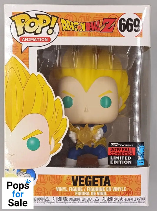 669 Vegeta (Final Flash) Dragon Ball Z - 2019 Con - Box Damaged Funko POP
