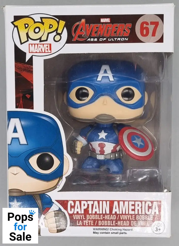 #67 Captain America - Marvel Avengers Age Of Ultron Funko POP