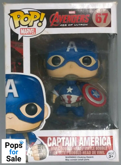 #67 Captain America -Marvel Avengers - Box Damaged Funko POP