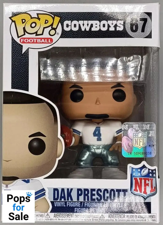 #67 Dak Prescott (White) - NFL Cowboys - Box Damaged Funko POP