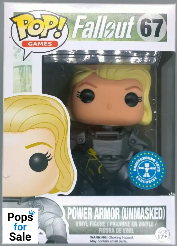 #67 Power Armor (Unmasked- Female) - Fallout - Exclusive Funko POP