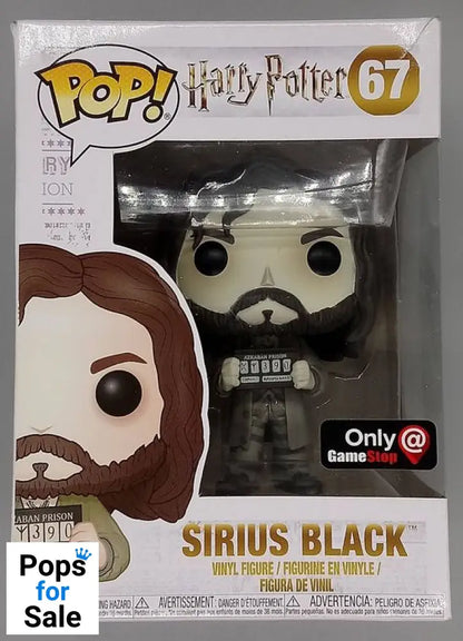 #67 Sirius Black (Prisoner) B&W Chase Edition Harry P Box Damaged Funko POP