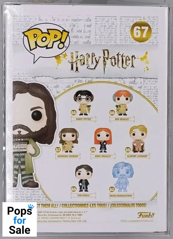 67 Sirius Black (Prisoner) B&W Chase Edition Harry Potter Funko POP