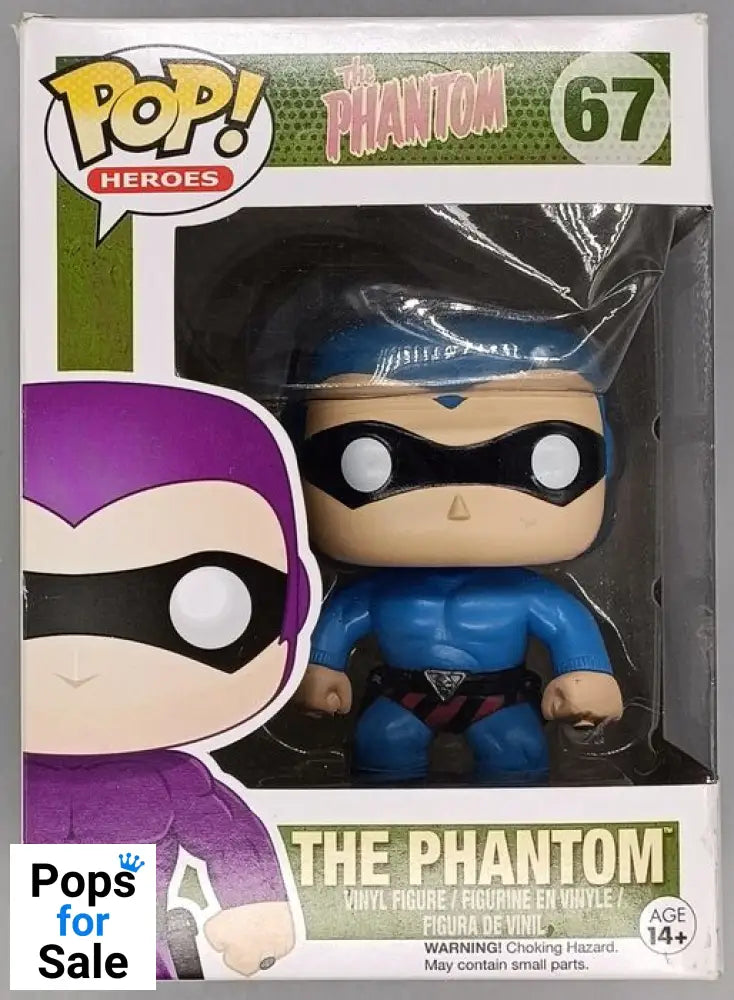 #67 The Phantom (Blue) - The Phantom - Box Damaged Funko POP