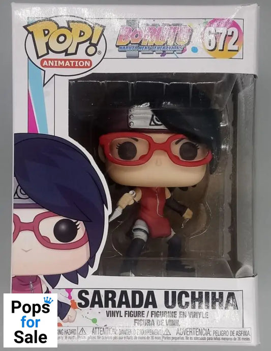 #672 Sarada Uchiha - Boruto - Box Damaged Funko POP