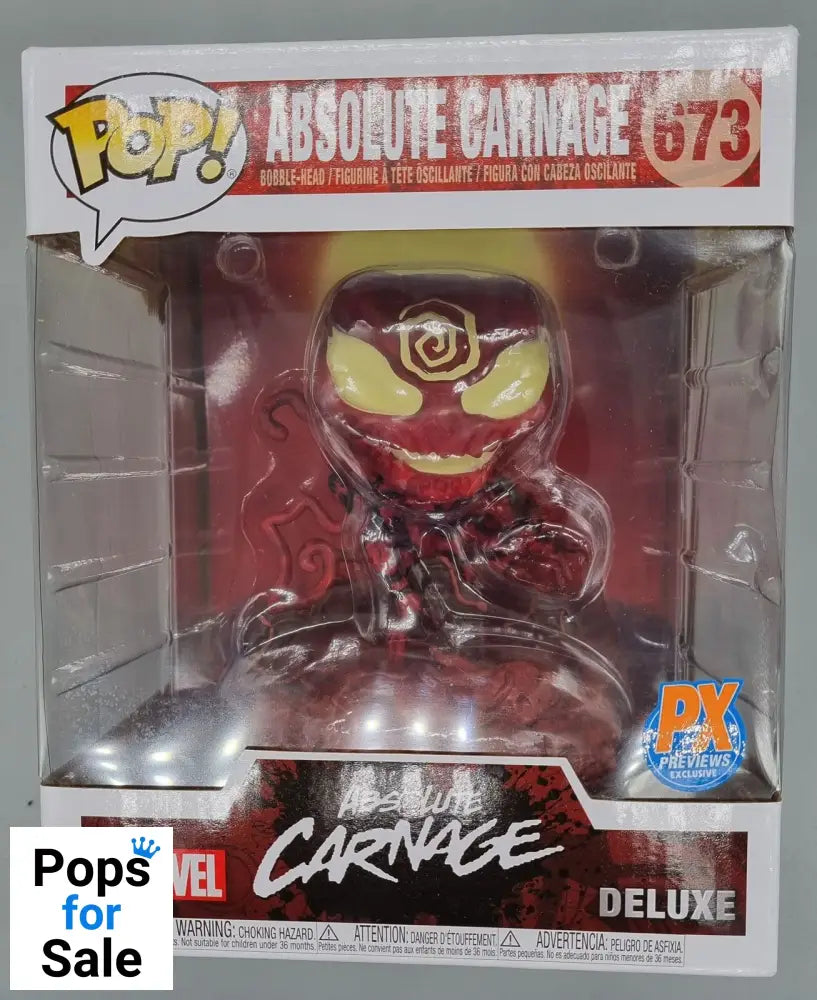 673 Absolute Carnage - Deluxe - Marvel - Exclusive Funko POP