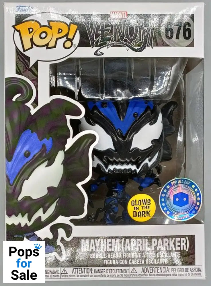 #676 Mayhem (April Parker) Glow - Marvel Venom Funko POP