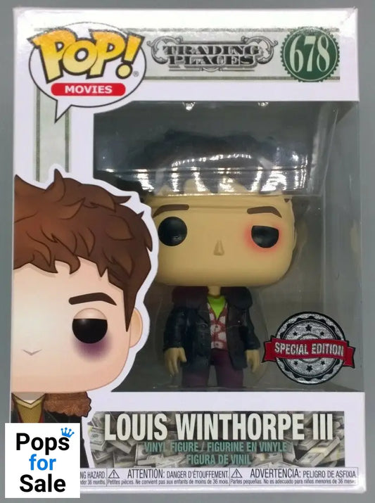 #678 Louis Winthorpe III (Beat Up) Trading Places Box Damaged Funko POP