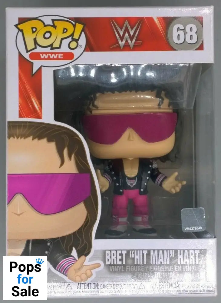 #68 Bret Hart (w/ Jacket) - WWE Funko POP