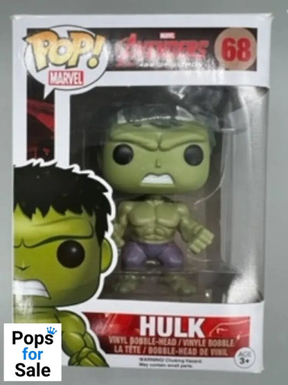 #68 Hulk - Marvel Avengers Age of Ultron - Box Damaged Funko POP