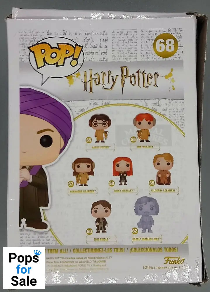 68 Professor Quirrell - Harry Potter 2018 Con - Box Damaged Funko POP