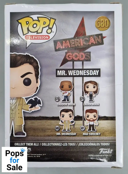 680 Mr. Wednesday - American Gods - Funko POP - Box Damaged